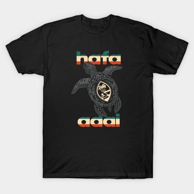 Hafa Adai Tribal Turltle Guam T-Shirt by Dailygrind